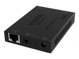 VISION HDMI-über-IP-Empfänger - 30 JAHRE GARANTIE - nur Empfänger, Sender muss separat erworben werden - 1: 1 oder 1: n - Plug-and-Play - IR-Durchleitung - Wenn nur ein Empfänger vorhanden ist, können Sie ihn direkt anschließen und das Netzwerk umgeh