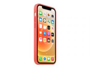 Apple - Hintere Abdeckung für Mobiltelefon - mit MagSafe - Silikon - Pink Citrus - für iPhone 12, 12 Pro