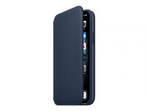 Apple Folio - Flip-Hülle für Mobiltelefon - Leder - Tiefseeblau - für iPhone 11 Pro
