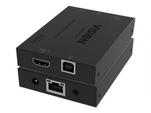 VISION HDMI-über-IP-Sender - 30 JAHRE GARANTIE - nur Sender - Empfänger muss separat erworben werden - Sendet HDMI 1:1 oder 1:n - Überträgt USB 1.1 - Plug-and-Play - IR-Durchleitung - Maximale Auflösung HD 1920 x 1200 bei 60 Hz - HDCP-kompatibel - Un