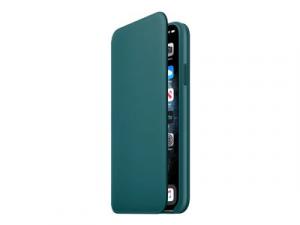 Apple Folio - Flip-Hülle für Mobiltelefon - Leder - Peacock - für iPhone 11 Pro Max