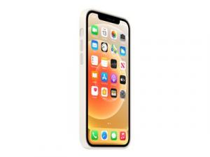 Apple - Hintere Abdeckung für Mobiltelefon - mit MagSafe - Silikon - weiß - für iPhone 12, 12 Pro