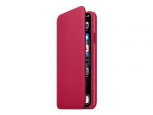 Apple Folio - Flip-Hülle für Mobiltelefon - Leder - himbeerfarben - für iPhone 11 Pro Max